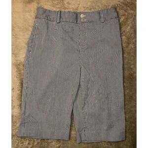 Ralph Lauren Bermuda shorts Women's size 6 striped flat front